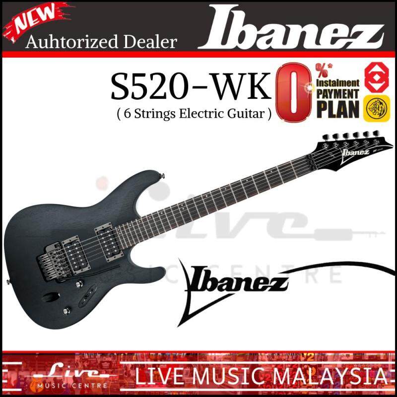 Ibanez S520-WK Weathered Black Solid Body Electric Guitar (S520) Malaysia