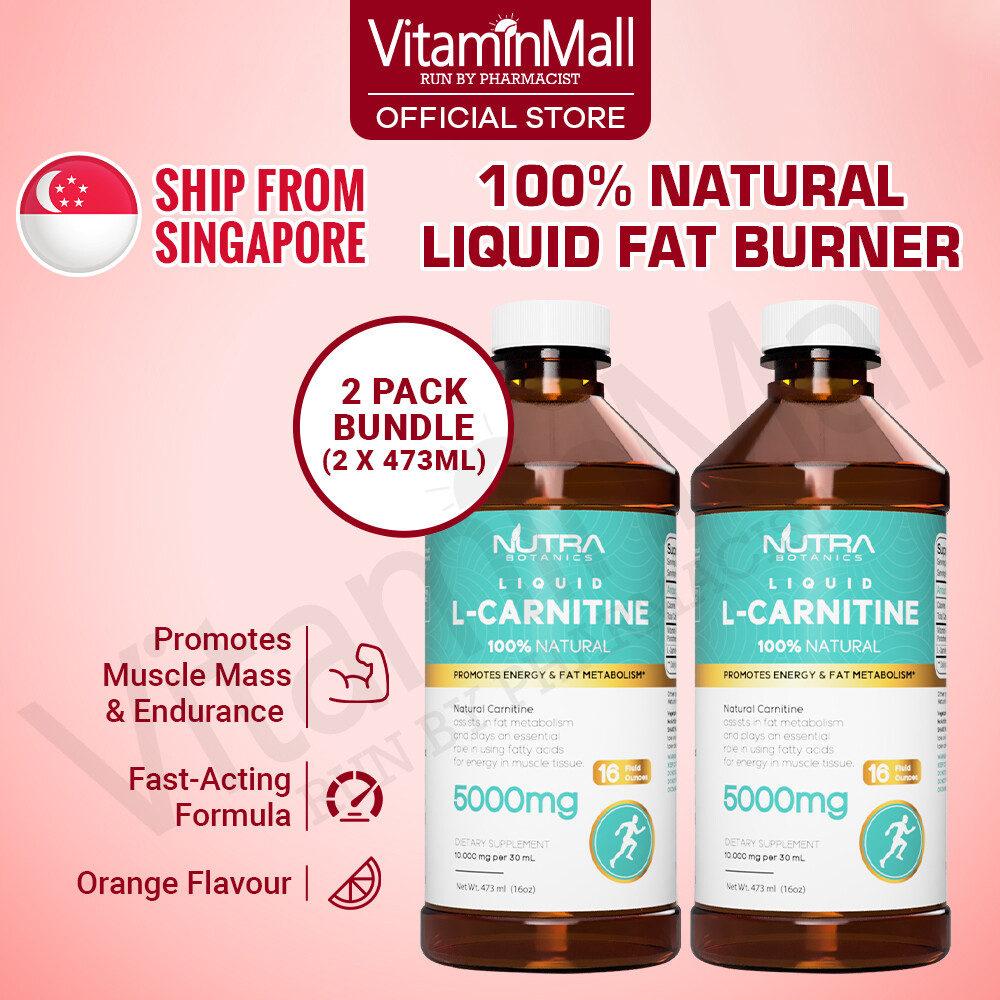 nutra l carnitine Nutra Botanics Liquid L-Carnitine 5000mg - Liquid Fat Burner - 473ml -  Orange Flavor - Supports Energy Production and Fast Recovery From Workouts  Enhanced Energy Levels Recovery - Lazada