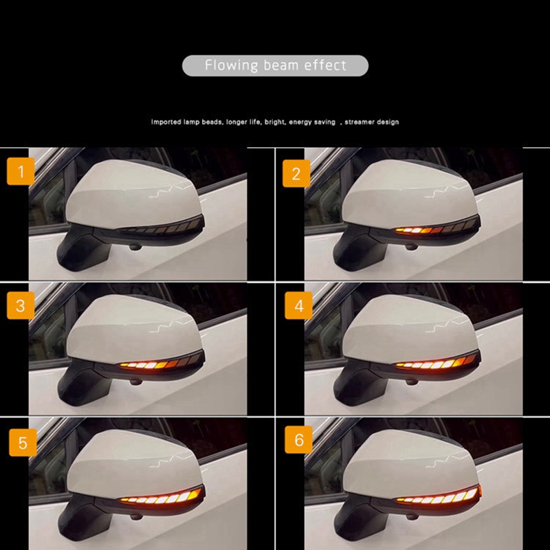 Dynamic Side Mirror Turn Signal Lights For Volvo XC60, XC90, V90, S90 – Flowing LED Blinker - View #14