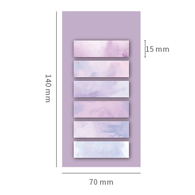 120 Tờ Nhãn Dán Chỉ Mục Màu Gradient Phong Cách Instagram Nhãn Dán Phân Loại Đáng Yêu