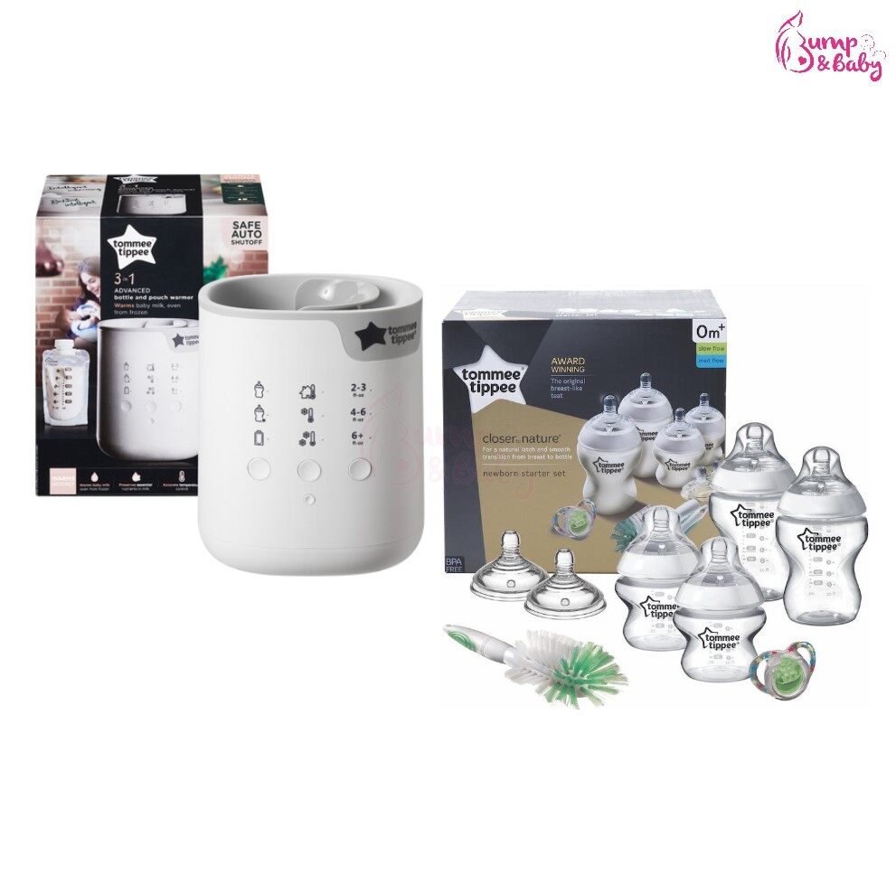 tommee tippee 3 in 1 advanced bottle & pouch warmer