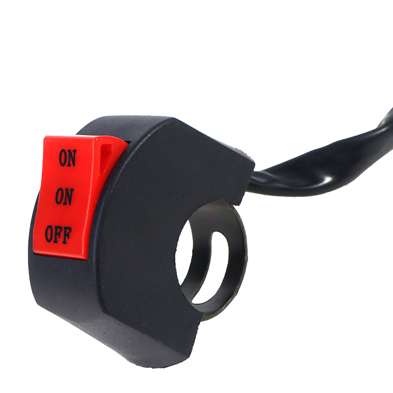 Blowing LED Headlight Switch Far Near Three Line Motorcycle Handlebar Switch Button