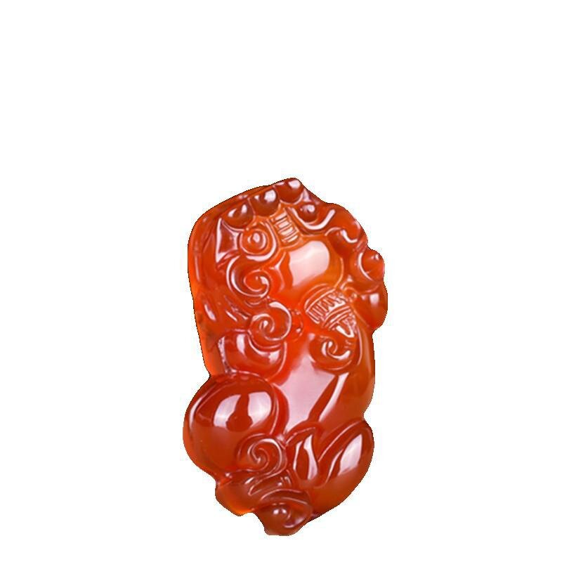 Mặt Dây Chuyền Tỳ Hưu May Mắn Giàu Có Ngọc Mã Não Đỏ Tự Nhiên Cho Nam Nữ Quà Tặng Bùa Hộ Mệnh Đá Jad