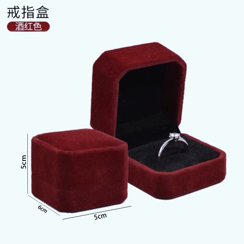 VELVET Ring Box / Ring Jewellery Display Box/ Kotak Cincin 天鹅绒戒指盒 Lazada