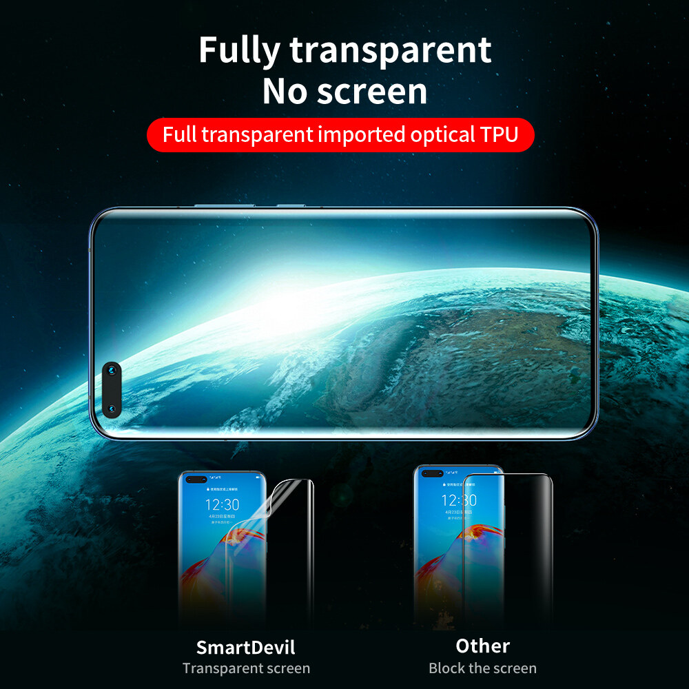SmartDevil Miếng Bảo Vệ Màn Hình Cho Huawei Mate 50 Pro Mate 30 Pro Honor Magic 6 Pro Magic 5 Pro Honor 200 Pro 300 Pro Mate 40 Mate 60 Pro P30 Pro P60 Pro P50 P40 Pro P20 Huawei Nova 10 Pro Nova 9 Nova 8 Honor 90 Pro 80 Pro 70/60/50 Magic 4 3 miếng Dán