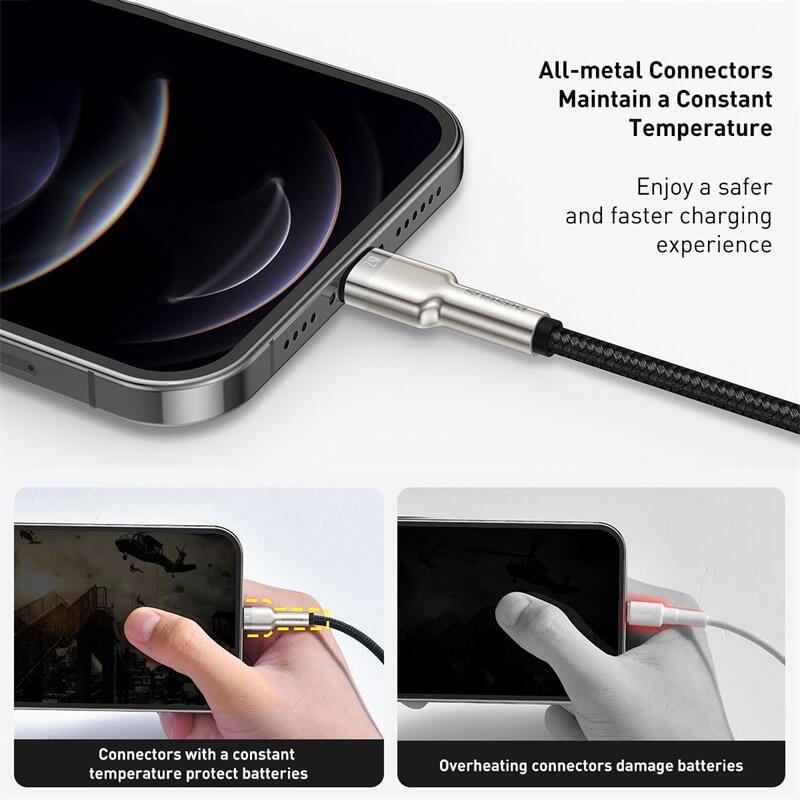 Baseus USB Cable For iPhone 13 12 Pro Max XS XR X 2.4A Fast Charging Cable For iPhone Cable 7 SE 8 Plus Charger For iPad Air