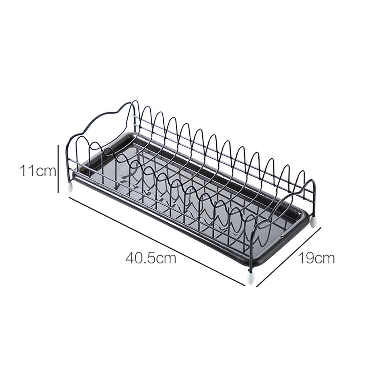 CNMF Iron Dish Rack Bowl Plate Storage Rack Sink Accessories Kitchen Organizer Space Saver