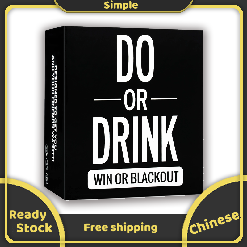 Do or Drink - Party Card Game - for College, Camping, Parties - Funny for Men & Women