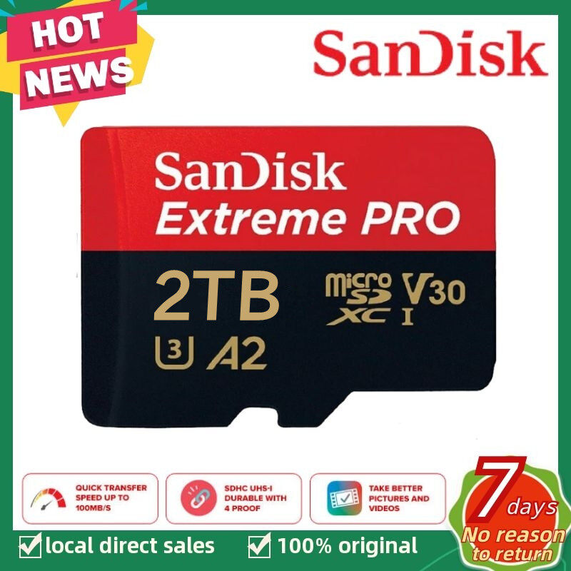 SanDisk Extreme 128GB 256GB 512GB 1024GB 2000GB 1TB memory card U3 4K