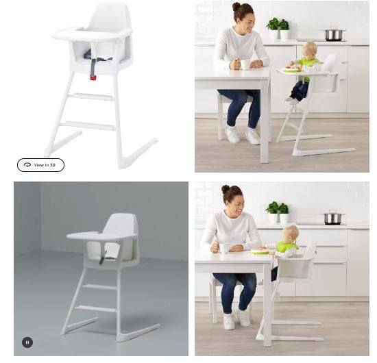 Ikea langur high online chair review