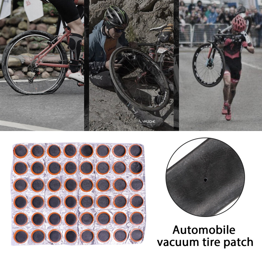 48Pcs 25mm Motorcycle Tire Patch Bicycle Autocycle Tire Repair Piece