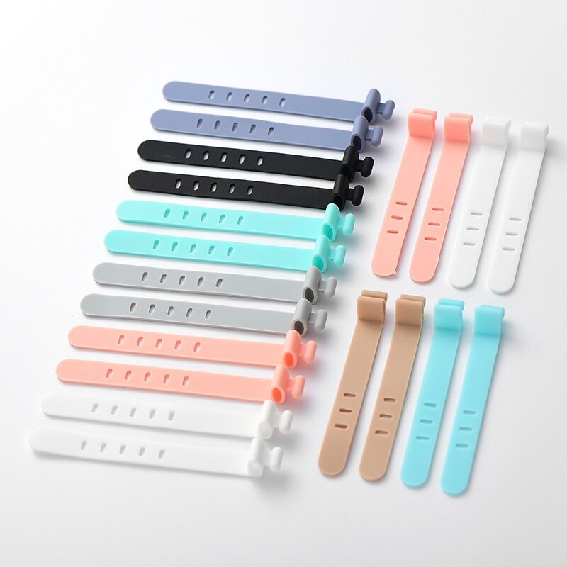 (1pcs) cuộn cáp silicon dây buộc cáp Máy cuộn dây dây tổ chức tai nghe USB dòng dữ liệu Bàn Phím kèm Chuột dây cáp chủ