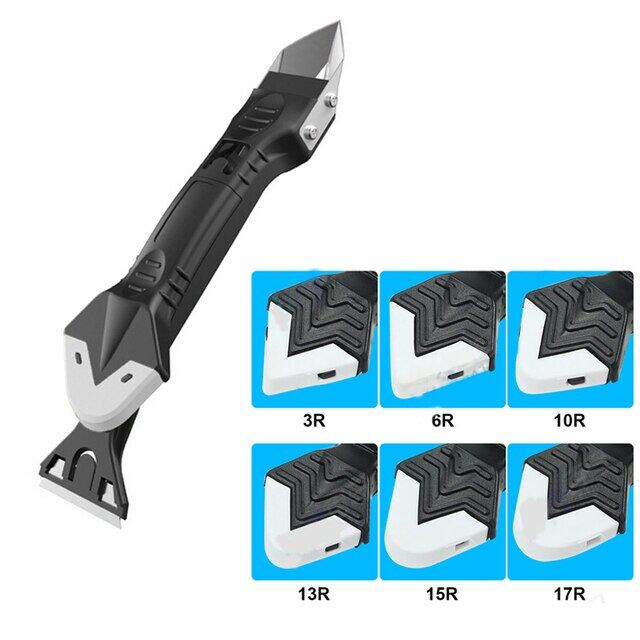 Silicone Remover 5 in 1 scraper kit Soft Grout Kit with Sewing Tape silicon sealant scraper hand tools grout scraper tools