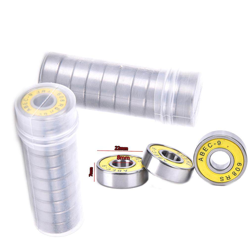 10x 608RS ABEC-9 Stainless Steel Bearings Roller Skate Scooter Skateboard Wheel