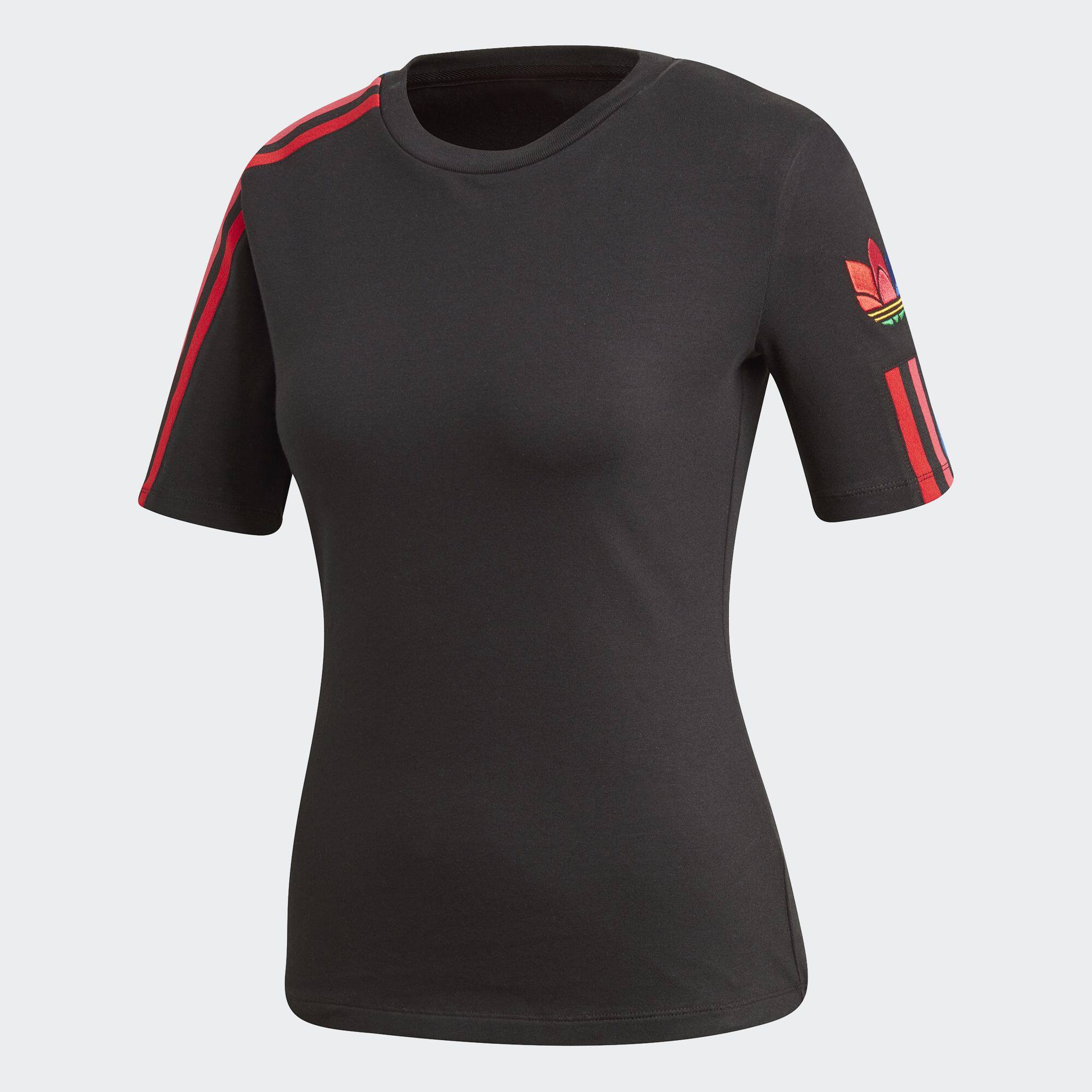 adidas ORIGINALS Adicolor 3D Trefoil Tee Women Black GD2251