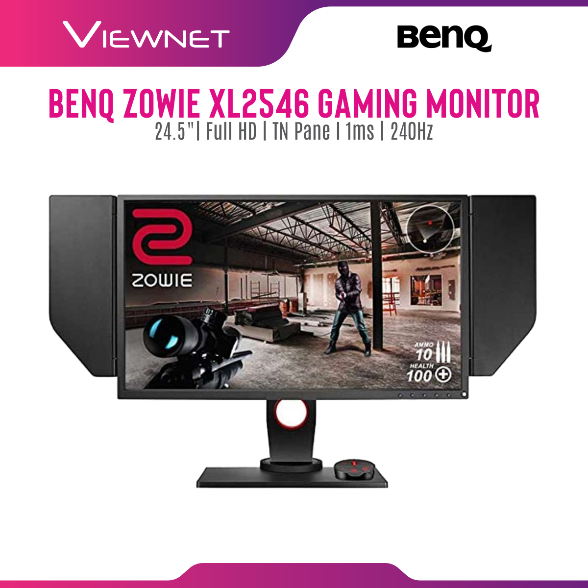 BenQ Zowie XL2546 24.5 Full HD TN 240Hz 1ms DyAc LED e-Sports Gaming  Monitor with DVI, DisplayPort, VESA Compatible | Lazada