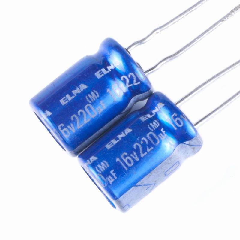 10pcs,elna 16v 220uf 105°c 8 x 12mm electrolytic capacitor