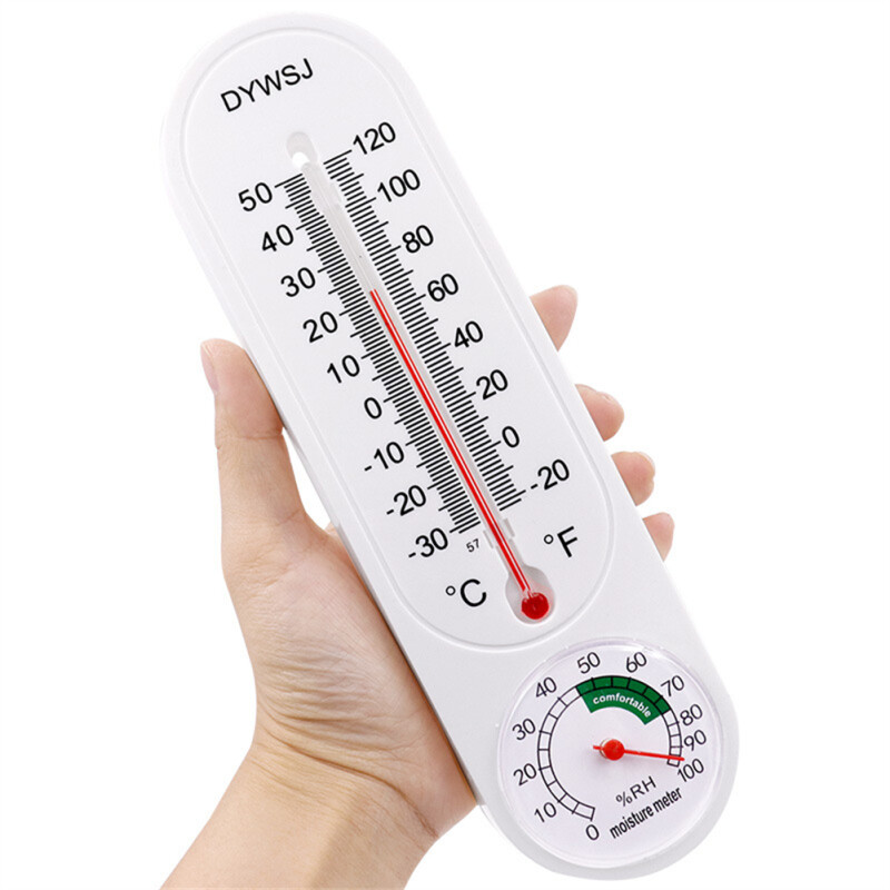 Indoor Temperature Humidity Meter Wall-mounted Pointer Humidity Meter Thermometer For Household Greenhouse