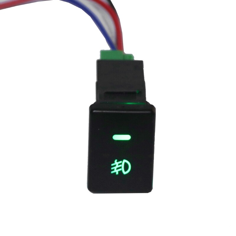 DC12V Front Fog light Push Switch 4 Wire Button For Toyota Camry Prius Corolla