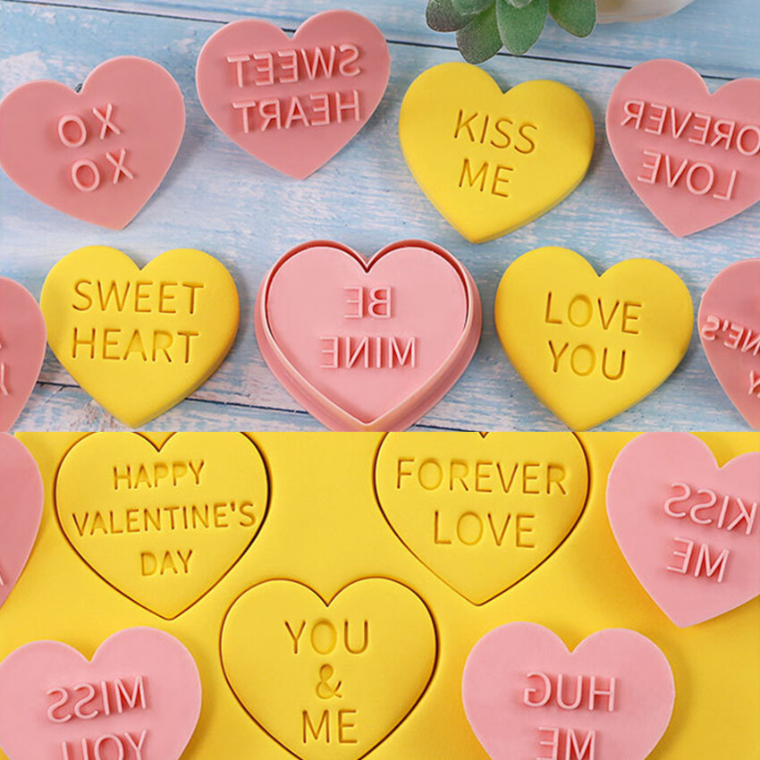 LoveCookie Mold，Cookie Cutters Heart Shapes For Baking, Personalized Cookie Cutters