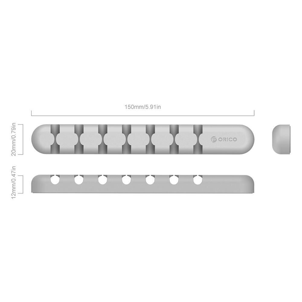 ORICO Cable Organizer Silicone USB Cable Winder Desktop Tidy Management Clips Cable Holder for Mouse Headphone Wire Organizer