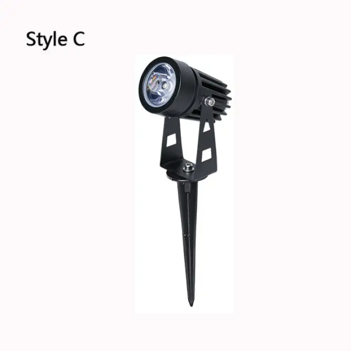 1w 3w Led Garden Lighting Outdoor Spike Lawn Lamp Waterproof Light Path Spotlights Ac110v 220v Dc12v Lazada Singapore - Outdoor Led Garden Spike Lights