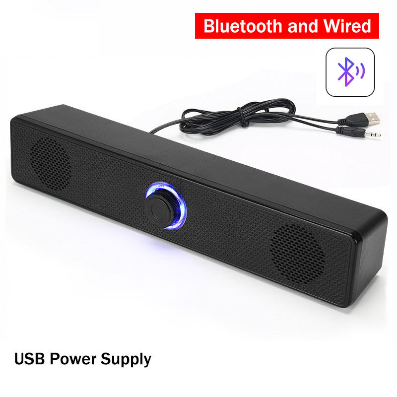 4D surround sound Bluetooth 5.0 computer speaker wire Super Bass stereo for laptop TV home aux speaker