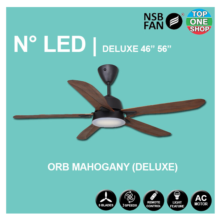 NSB N° LED DELUXE 46 / 56 INCHES AC MOTOR 3C LED LIGHT WITH REMOTE