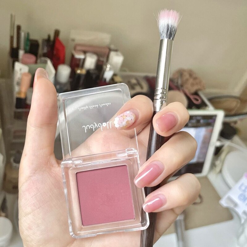 Soft Fluffy Spot Color Blush Brush/makeup Brush/loose Powder Brush/ Makeup Cosmetic Tools Portable Clear Plastic Handle