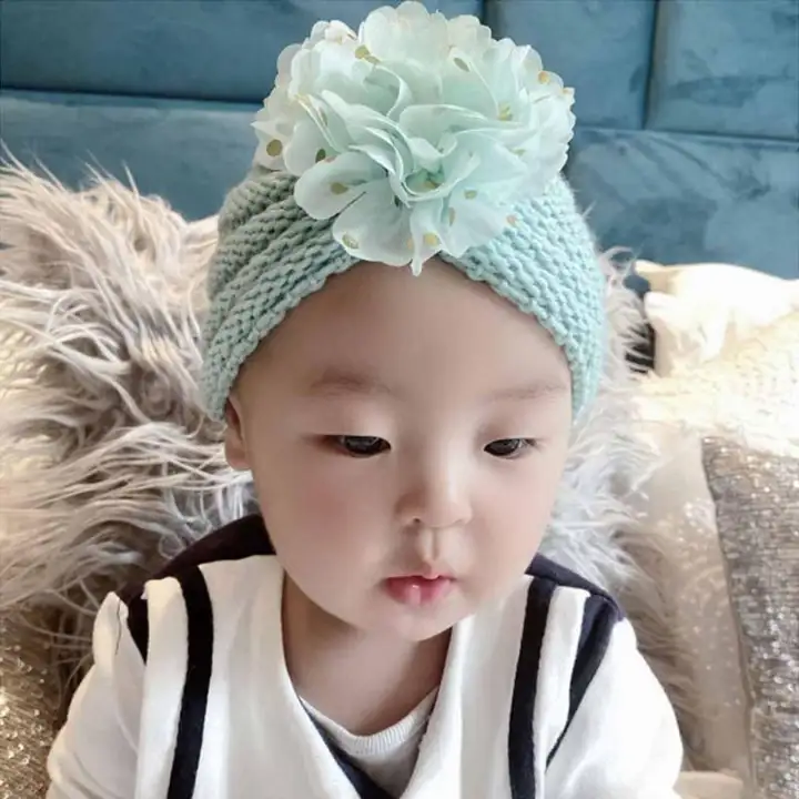 infant flower hats