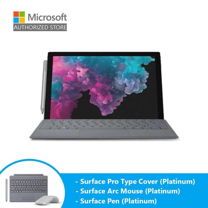 Microsoft Surface Pro 6 (i5/8GB/128GB/12 /Windows 10) + Type Cover (Platinum) + Pen (Platinum) + Arc Mouse (Platinum) Malaysia