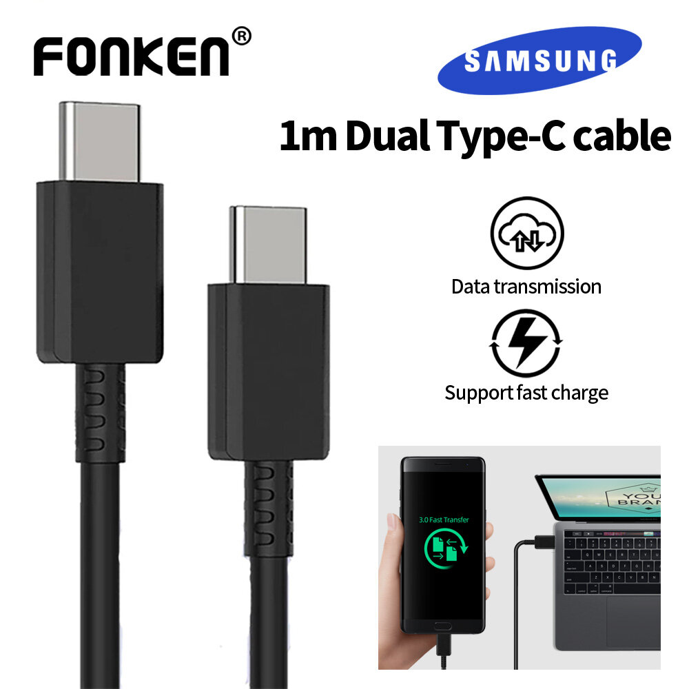 FONKEN Cáp Type C Samsung Cáp Sạc Nhanh Cáp Type C Sang Type C Cáp Sạc Nhanh PD Cho Samsung Galaxy A71 A72 A82 Note 20 Ultra 10
