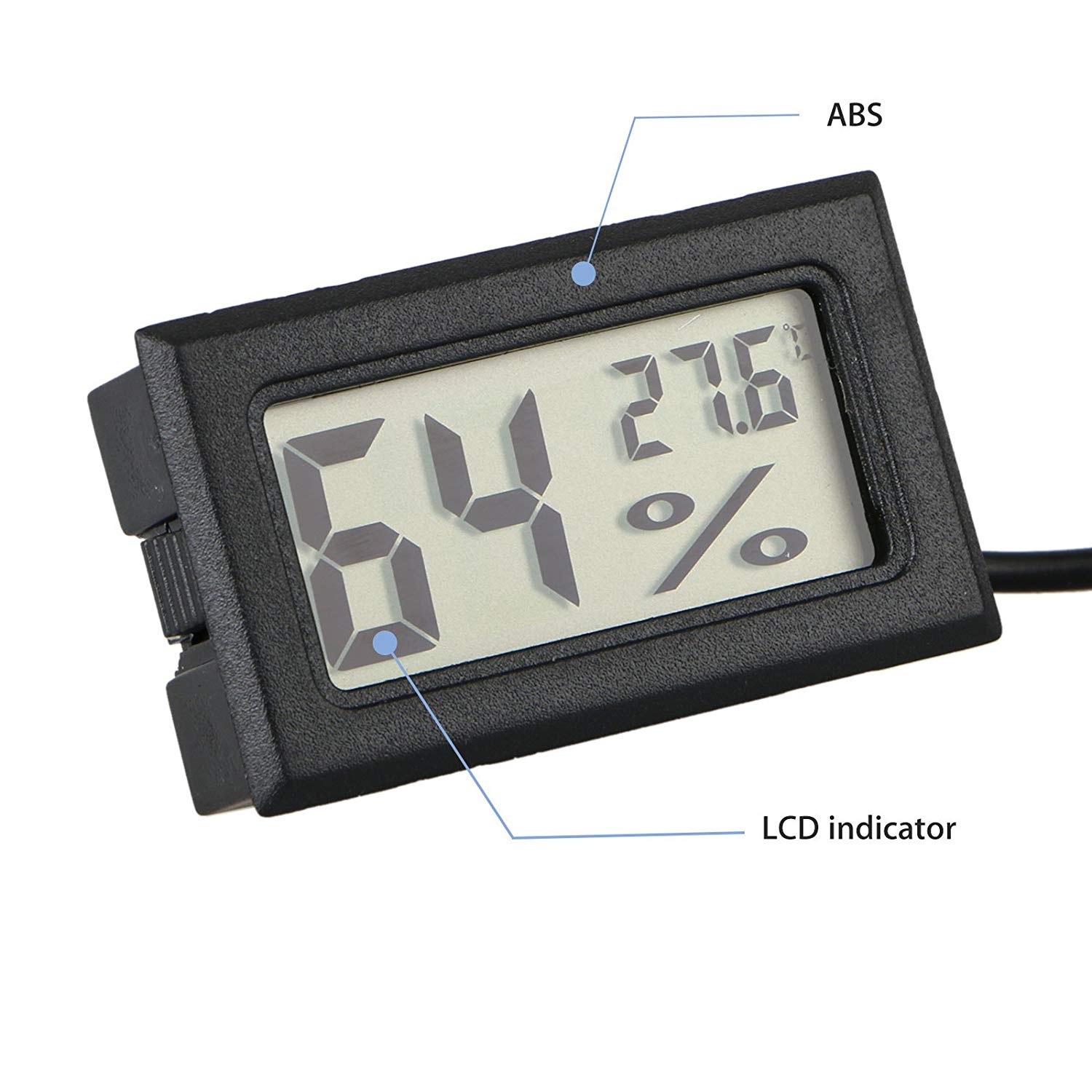 [Hàng Có Sẵn] KIPRUN Máy Đo Độ Ẩm Cảm Biến Nhiệt Kế LCD Kỹ Thuật Số Tiện Lợi Mini Máy Phát Hiện Độ Ẩm Màn Hình Theo Dõi Bể Cá Tủ Lạnh