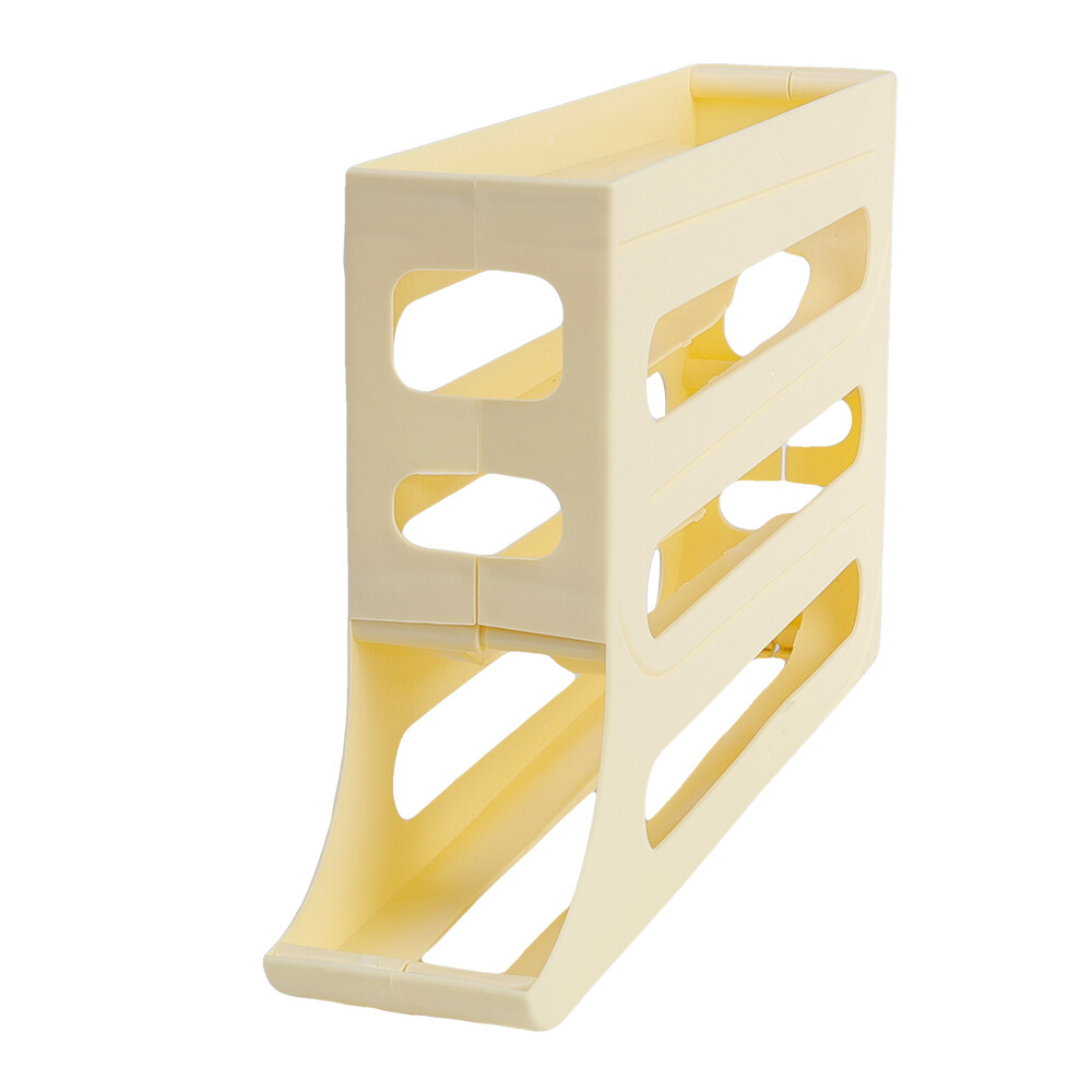 Automatic Scrolling Egg Rack Holder Storage Box Egg Basket Food Containers Egg Case Holder Refrigerator Storage Organizer
