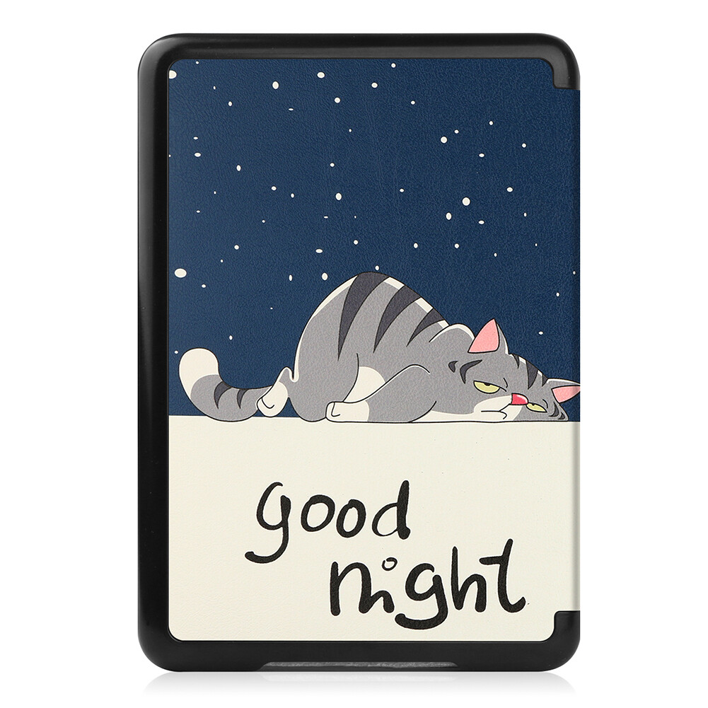 Waterproof E-book Reader Shell PU Leather Hard PC Painted E-book Reader Cover Shell Auto Sleep Replacement for Amazon All-new Kindle 2022