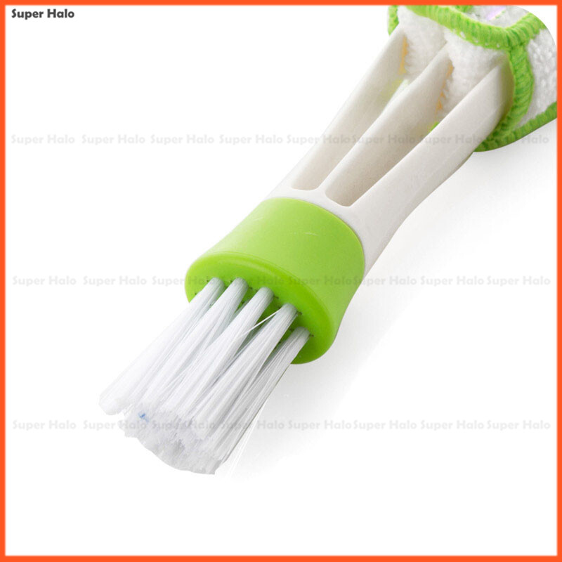 【Hàng Có Sẵn】 1 Chiếc Dụng Cụ Vệ Sinh Cửa Ra Điều Hòa Ô Tô TRƯỢT KÉP Bàn Chải Đa Năng