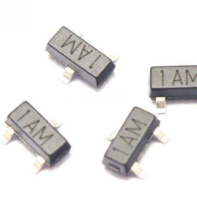 50pcs mmbt3904 2n3904 pmbt3904 1am sot-23 0.2a 40v npn smd transistor