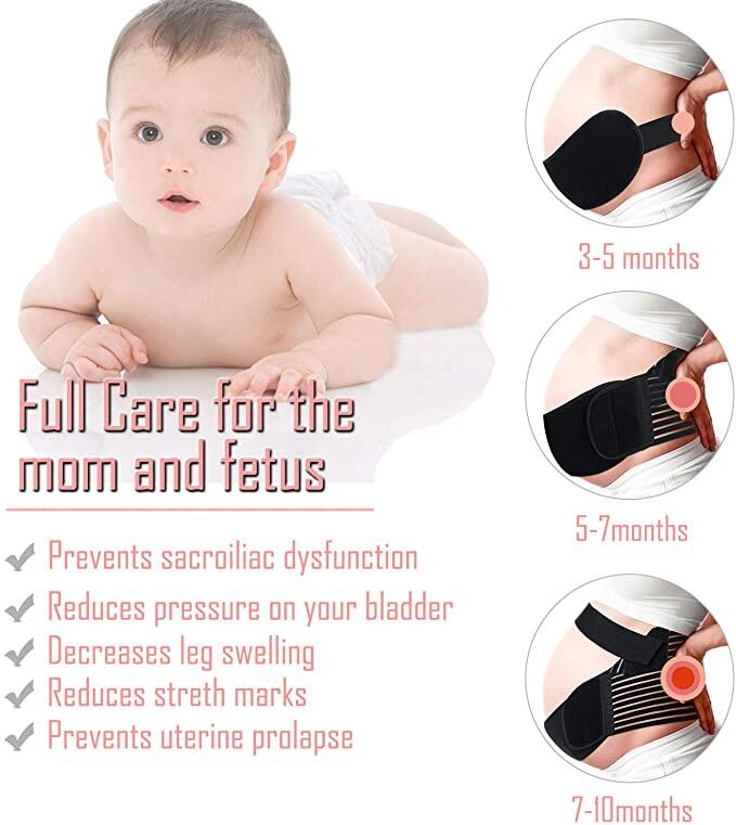 【CW】 Maternity Bandage สำหรับการตั้งครรภ์ท้องเข็มขัดซัพพอร์ทแถบท้องก่อน ...