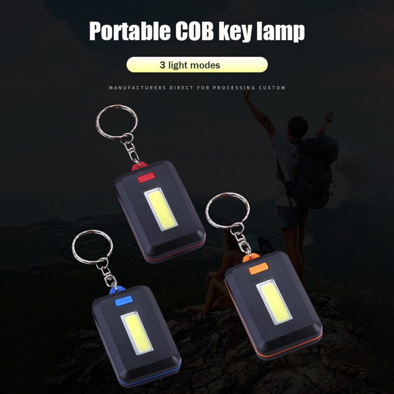 Mini COB Flashlight Work Light Portable Keychain LED Light Outdoor lamp Emergency