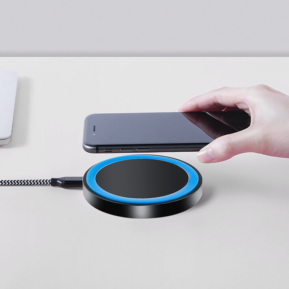 KEBETEME 5W/10W Fast Wireless Charger Qi Quick Charging Pad