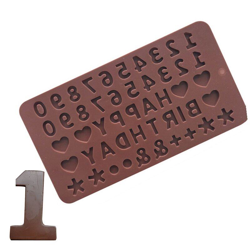 3d Number Silicone Chocolate Mold Cake Decoration Tools Handmade Diy Baking Mold Kitchen Gadgets Baking Accessories
