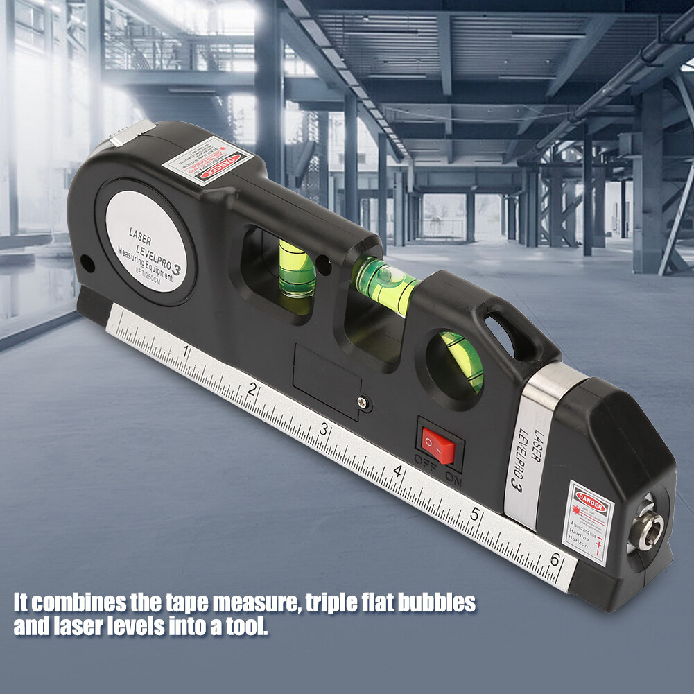 Đa năng laser dọc đo nhỏ gọn cầm tay đo độ cân bằng bằng laser 0-15cm/0-6inch nhiều mục đích cho thử nghiệm công nghiệp