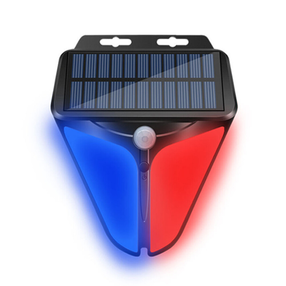 Đèn Báo Động Không Dây Năng Lượng Mặt Trời Powered LED Nhấp Nháy Cảm Biến Chuyển Động, Đèn Chống Trộm