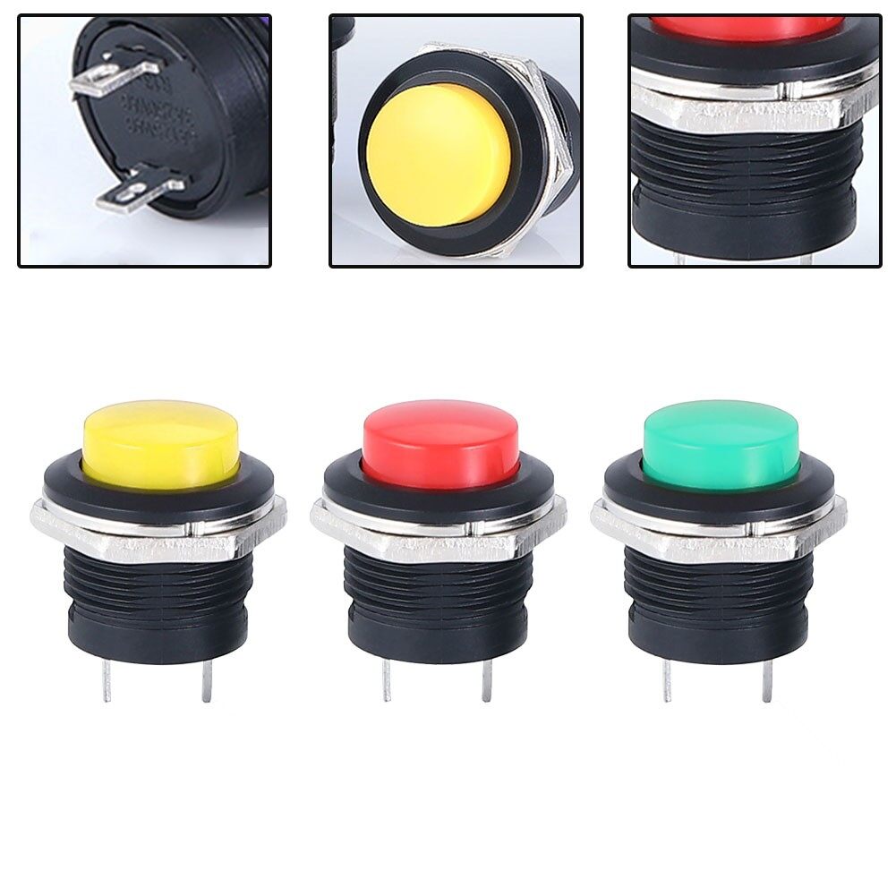 New Waterproof 12V Starter Switch Boat Horn Momentary Push Button Metal