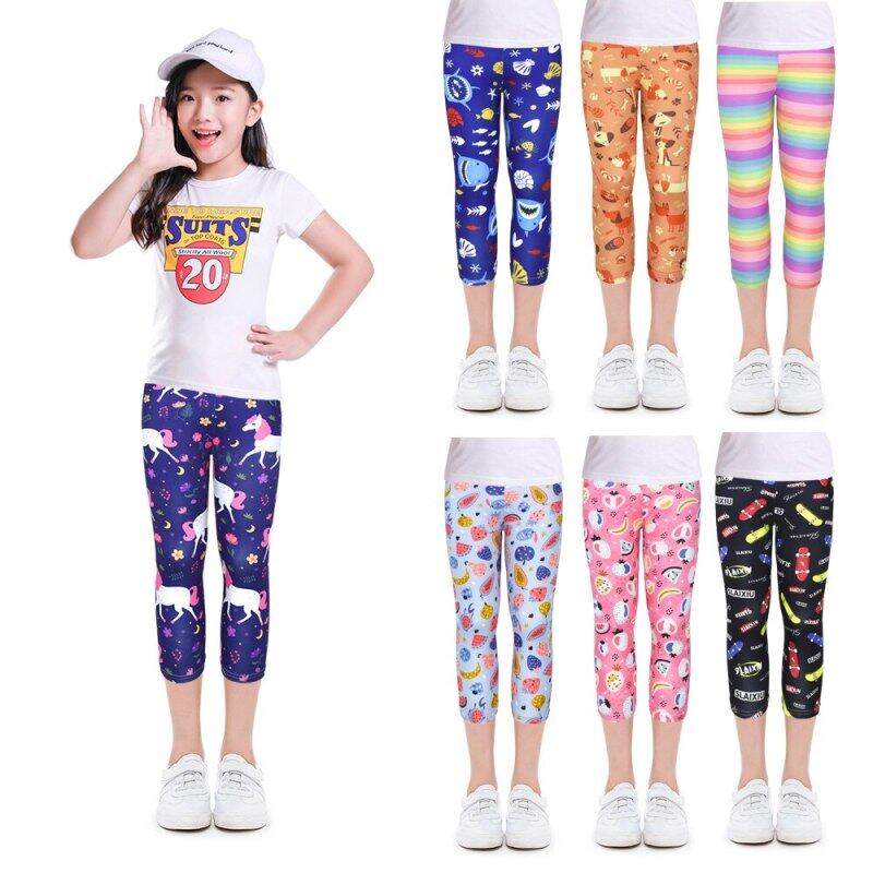 Giá bán Quần Legging In Hình Hoạt Hình Cho Bé Gái Quần Bút Chì Quần Lửng Dài Đến Bắp Chân Quần Legging Bé Gái Cho Trẻ Em Từ 4-10 Tuổi (1 Chiếc)