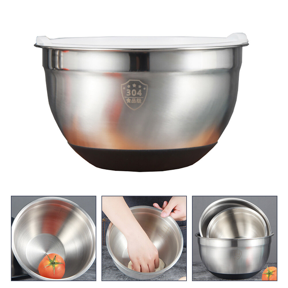 Bát Dulrua, Bát Trộn Có Nắp Silicon Để Nấu Nướng