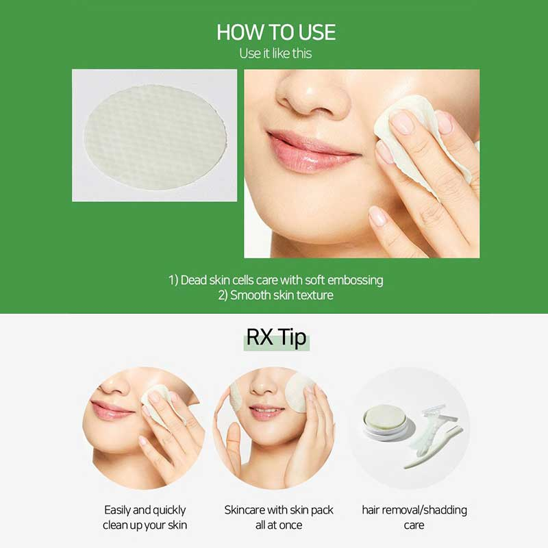 Miếng tẩy da chết COSRX Cica Pad | Poreless Pad | One Step Pad 70 Pads (Moisture Up, Original Clear, Green Hero Calming) | COSRX Pad Case