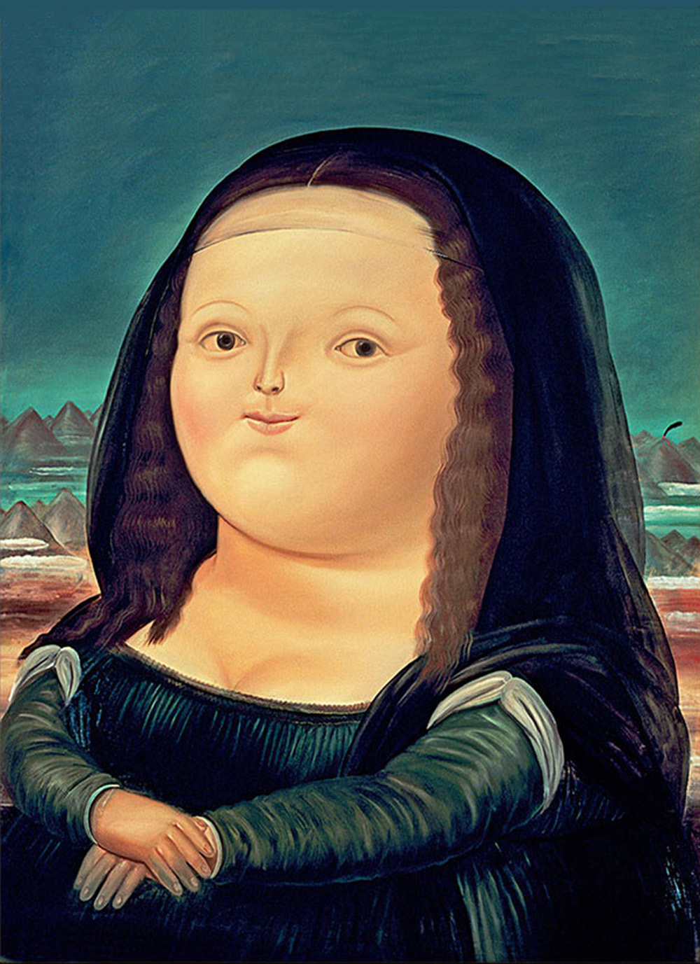 Fernando Botero Mona Lisa Monalisa Pop Art Gallery Canvas Printing For Living Room Bedroom Kids Room Lazada Singapore