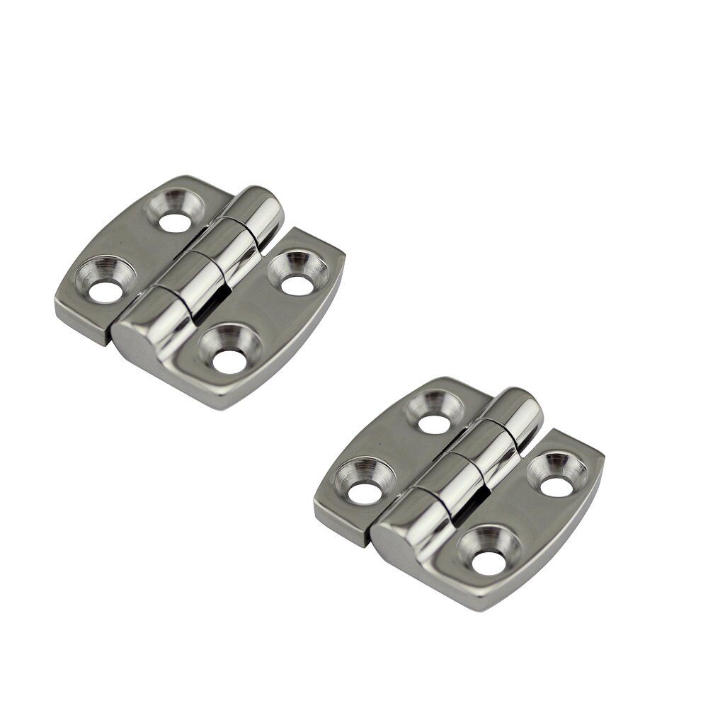 2pcs Casting 38mm Hinge 316 Stainless Steel Boat Flush Door Hatch Compartment Hinges Heavy Duty