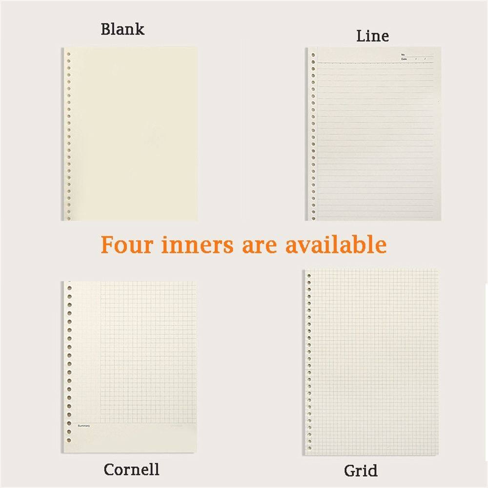 MMLUCK Student School Supplies Journal Diary Planner Paper Refill Binder Notebook Notebook Inner Core Loose Leaf Notebook Loose Leaf Binder